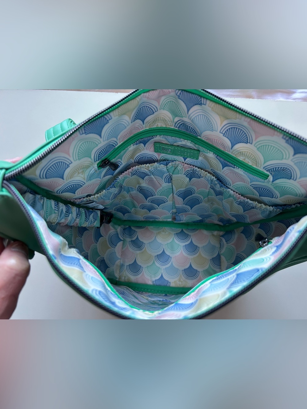 LUG QUEST SATIN LUXE CROSSBODY SPEARMINT NWT - Picture 5 of 8